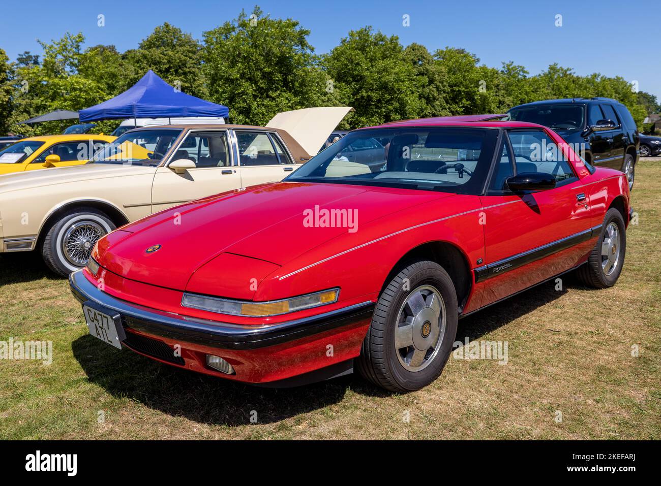 1989 Buick Reatta coupe ‘G477 ATL’ on display at the American Auto Club Rally of the Giants, held at Blenheim Palace on the 10th July Stock Photo