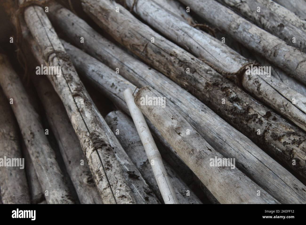 old bamboo plank  texture for background Stock Photo