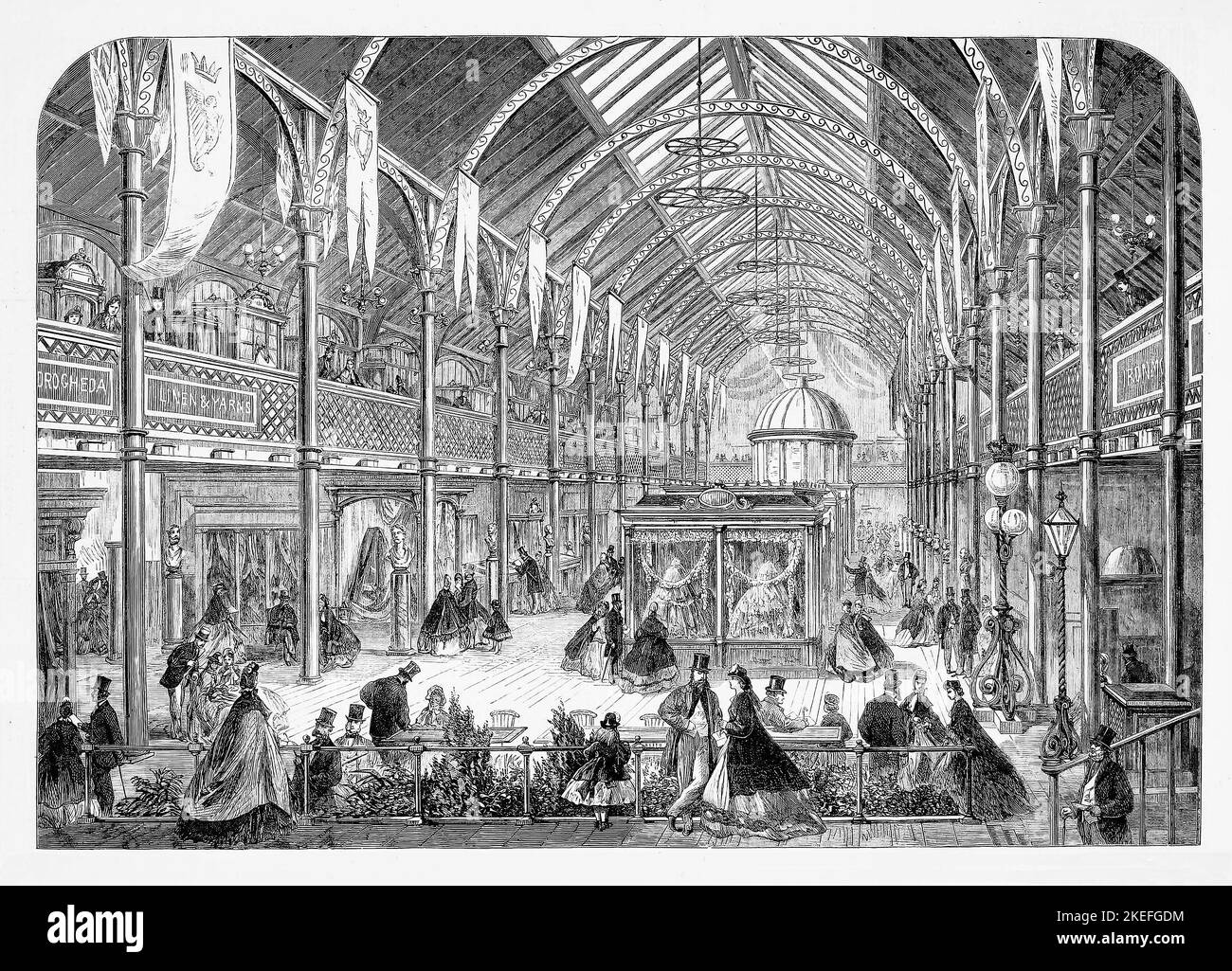 A display by manufacturers and art in the Exhibition Centre erected for