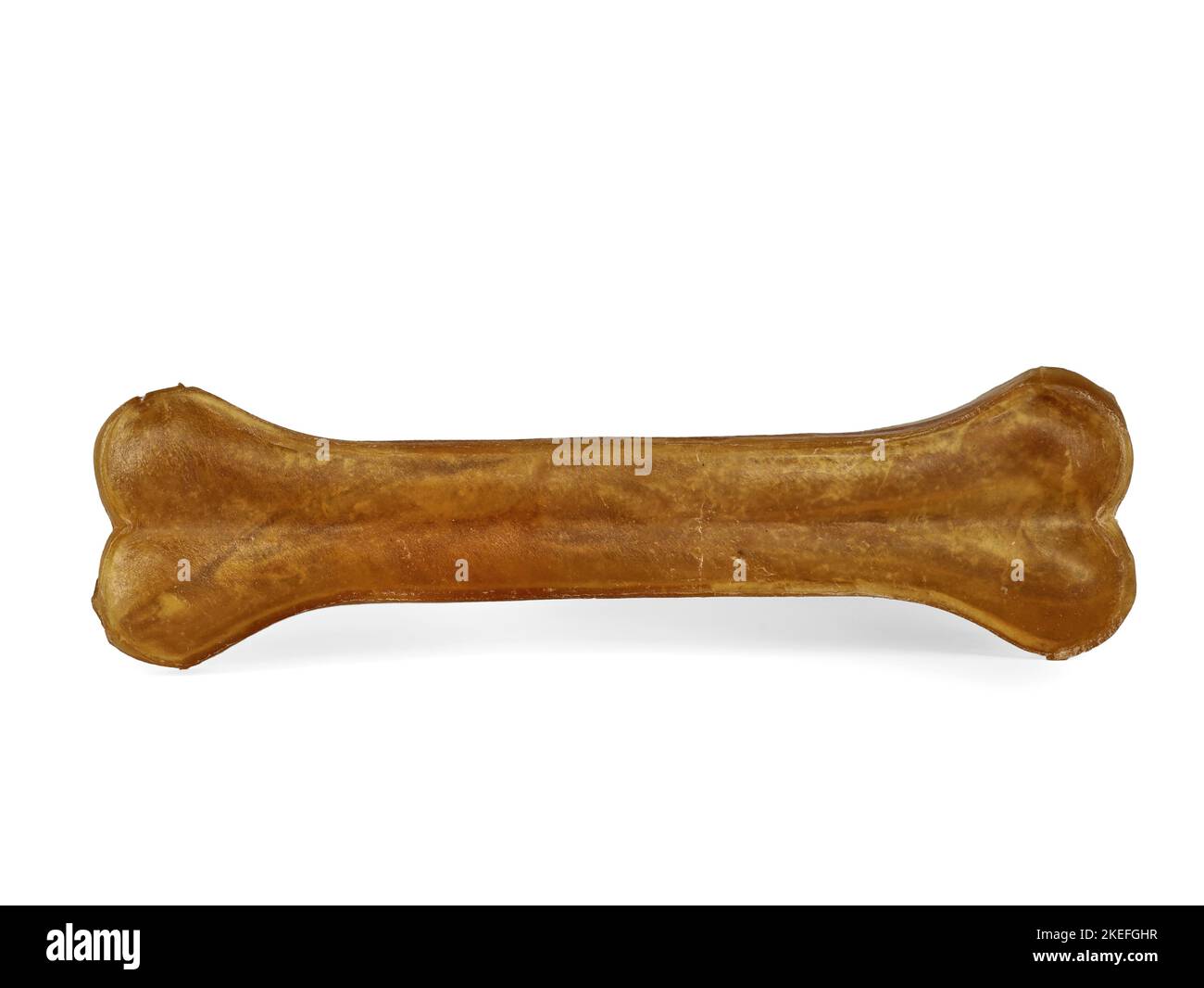 Dog chewing bone isolated on white background Stock Photo Alamy