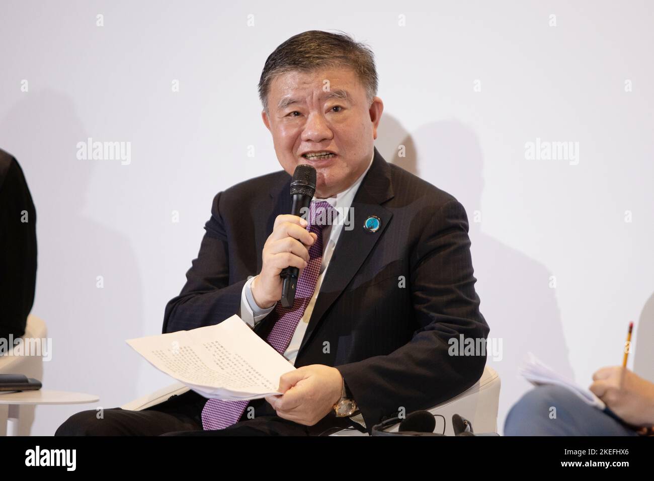 Paris, France, September 11, 2022, Paris Peace Forum, Chen Zhu ...