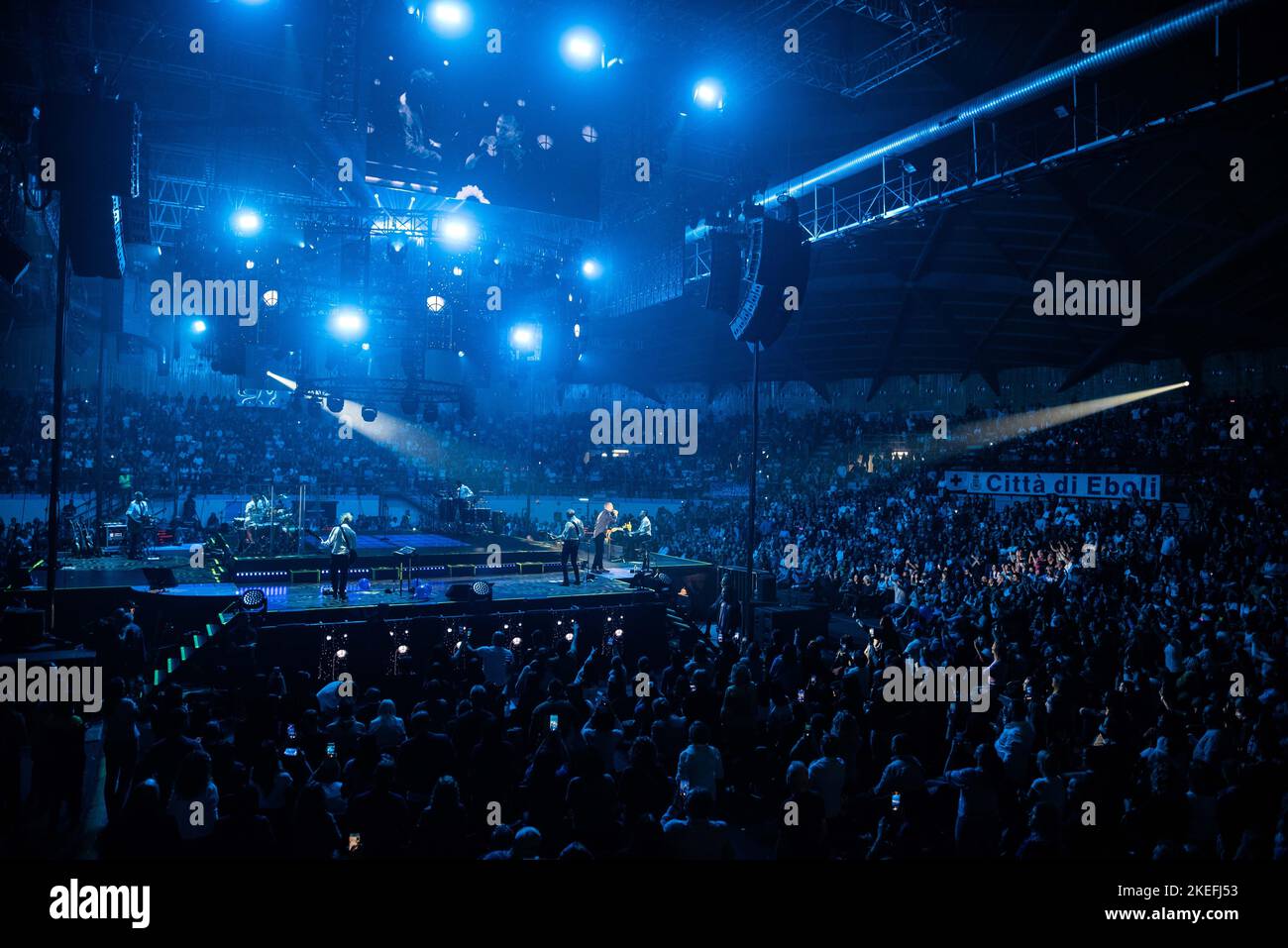 Palasele, Eboli (SA), Italy, November 11, 2022, Biagio Antonacci  during  Biagio Antonacci - Palco Centrale Tour - Italian singer Music Concert Stock Photo