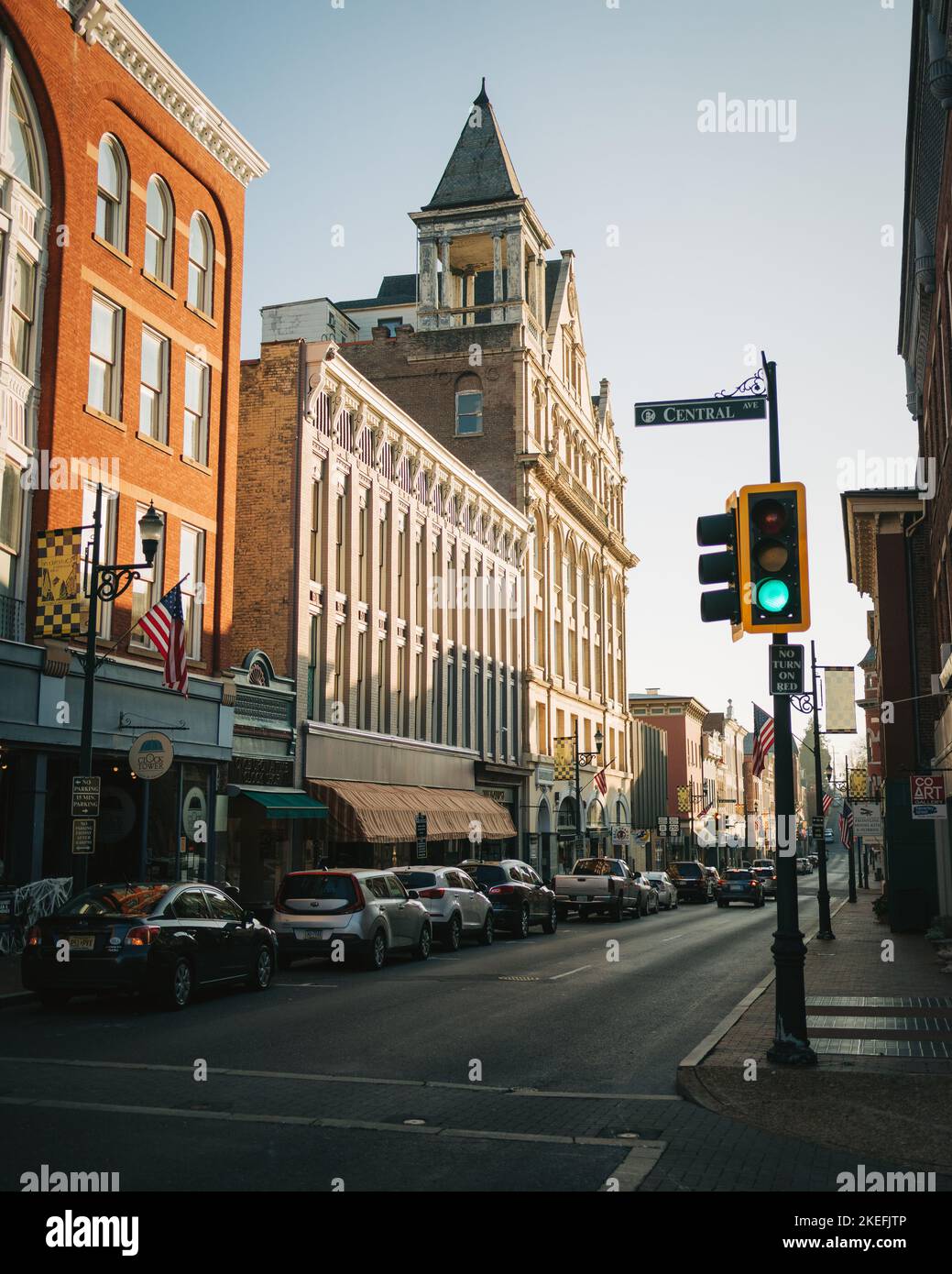 Historic architecture in downtown, Staunton, Virginia Stock Photo Alamy