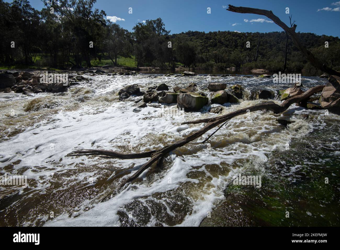 Bell's Rapids at the confluence of the Avon and Swan Rivers in Western Australia Stock Photo