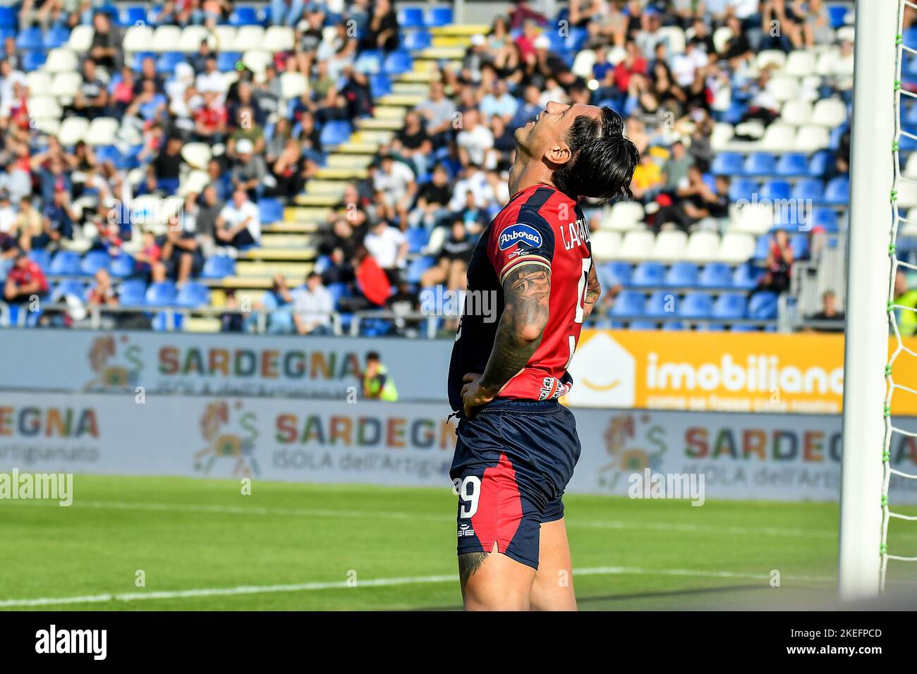 Cagliari, Italy. 08th June, 2023. Gianluca Lapadula of Cagliari Calcio,  Premio Capocannoniere Pablito during Final - Cagliari vs Bari, Italian  soccer Serie B match in Cagliari, Italy, June 08 2023 Credit: Independent