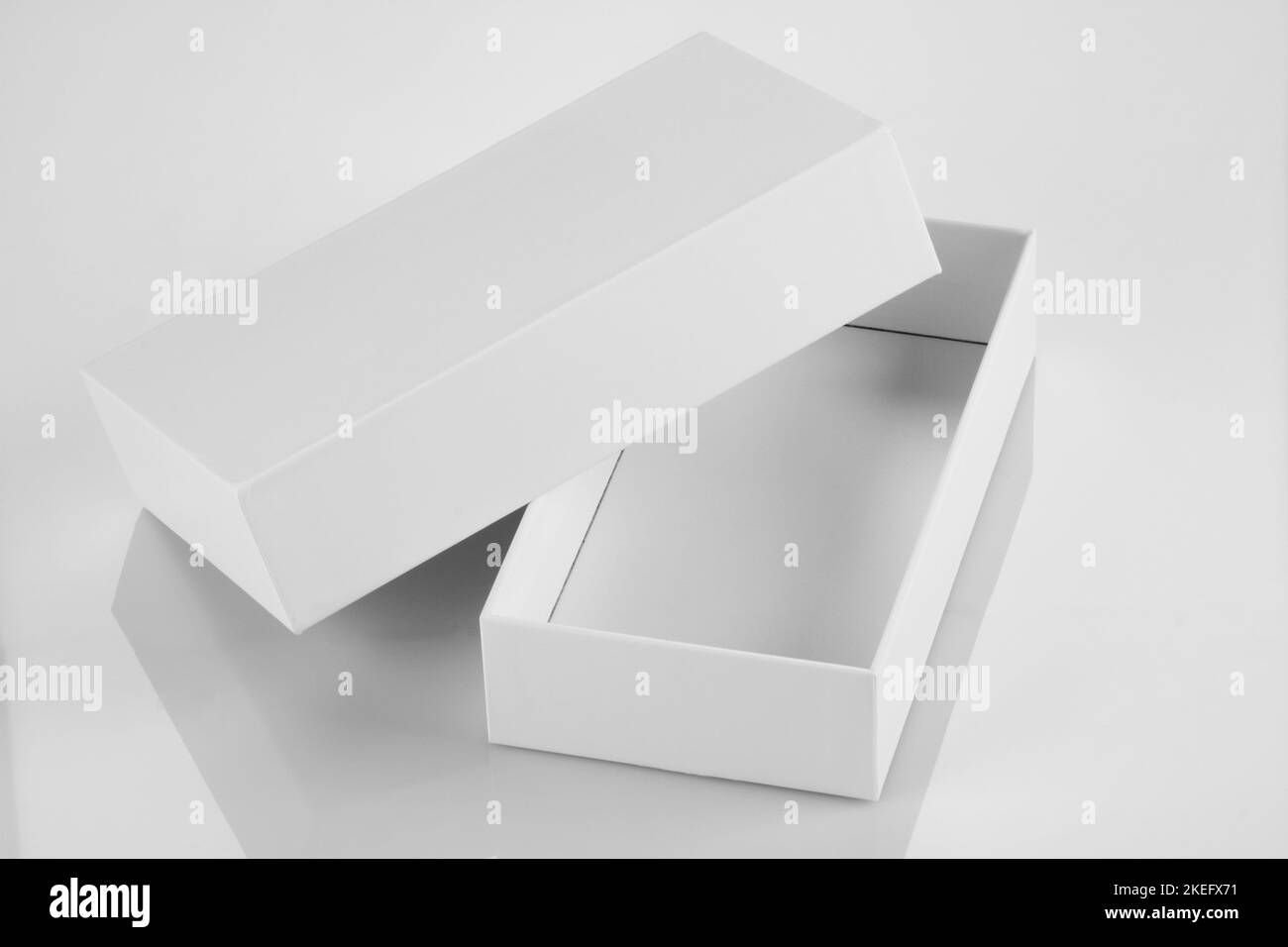 Blank White Card Board Box for Mockup Stock Photo Alamy