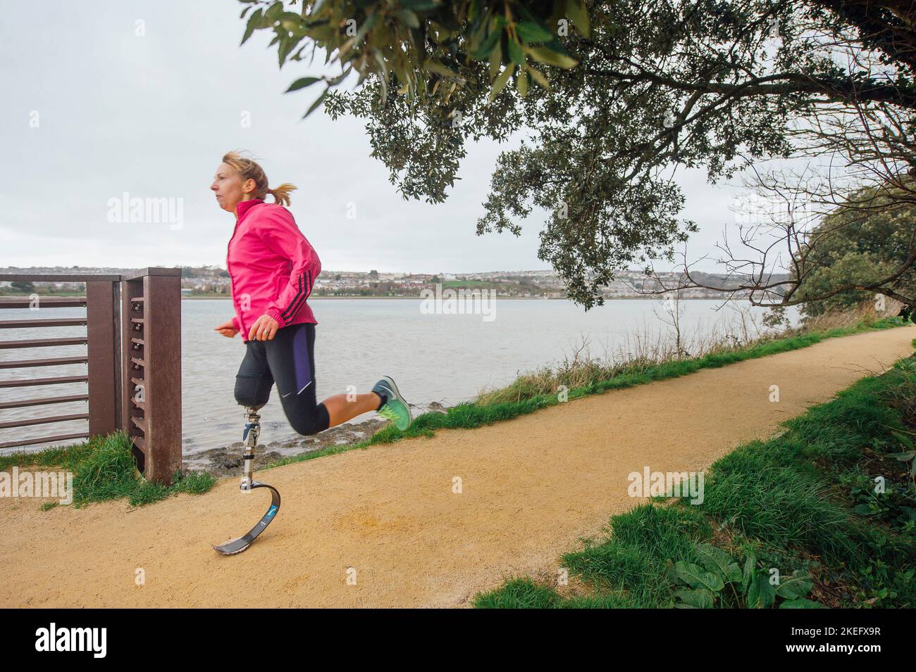 Damien Hirst's sculpture statue Verity, pictured in the harbour in
