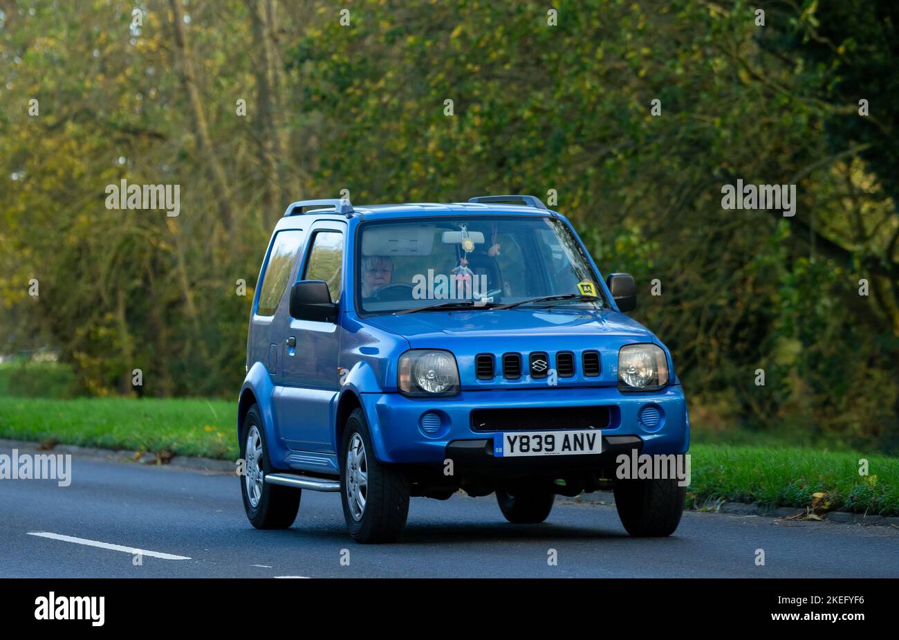2001 blue Suzuki Jimny Stock Photo