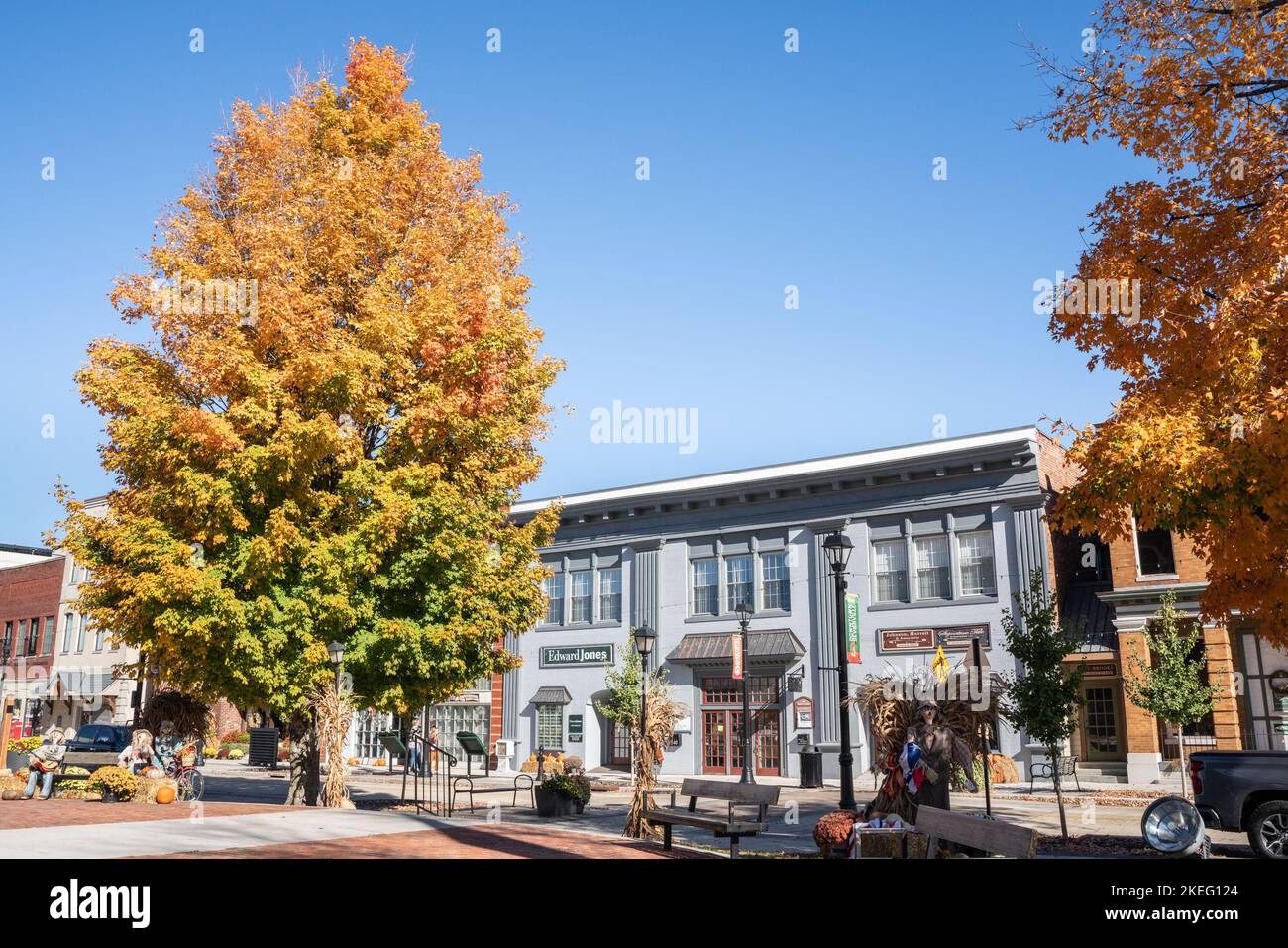Sevierville, Tennessee October 27, 2022 View of historic downtown