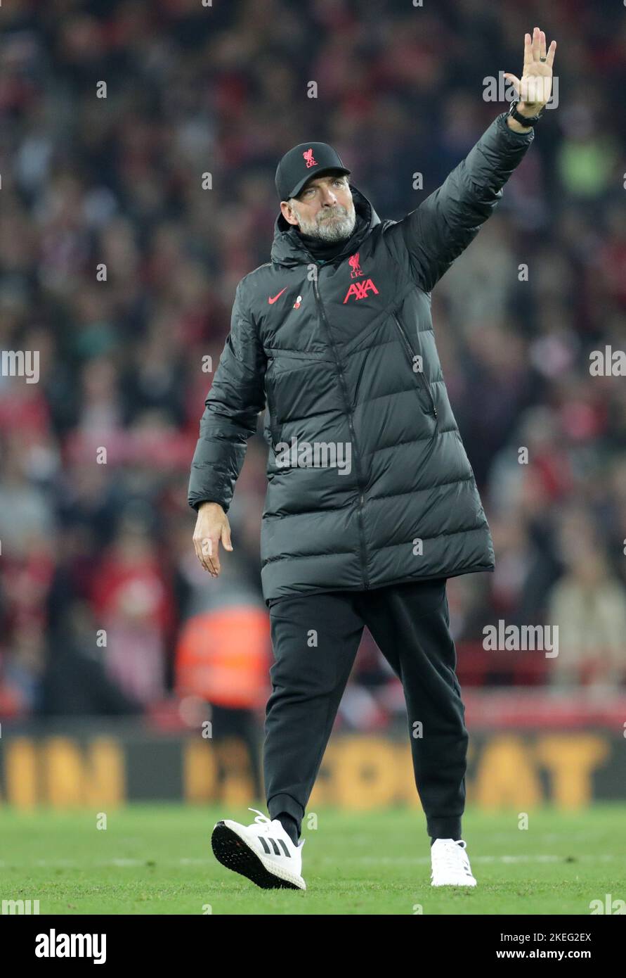 Liverpool November Anfield, Liverpool, Merseyside, UK. 12th Nov, 2022. Premiership ...