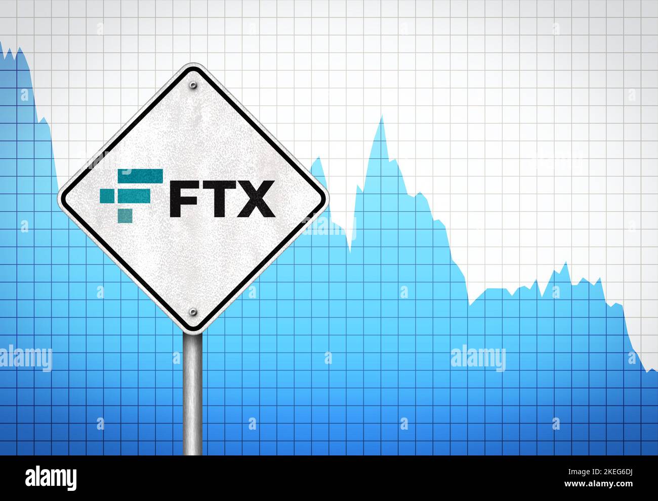 FTX cryptocurrency exchange Stock Photo