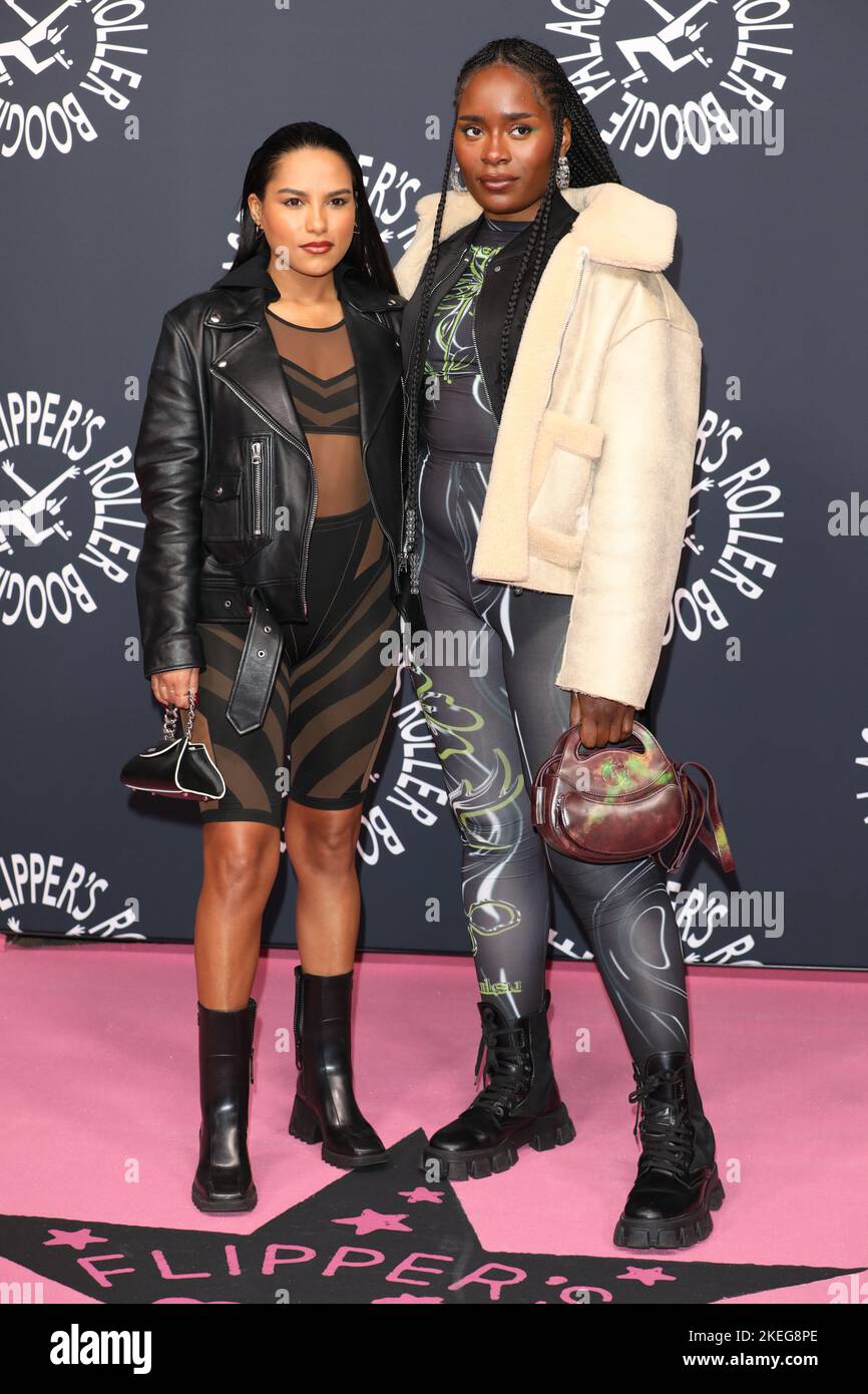 Saffron Hocking attends the Opening of Flipper's Roller Boogie Palace