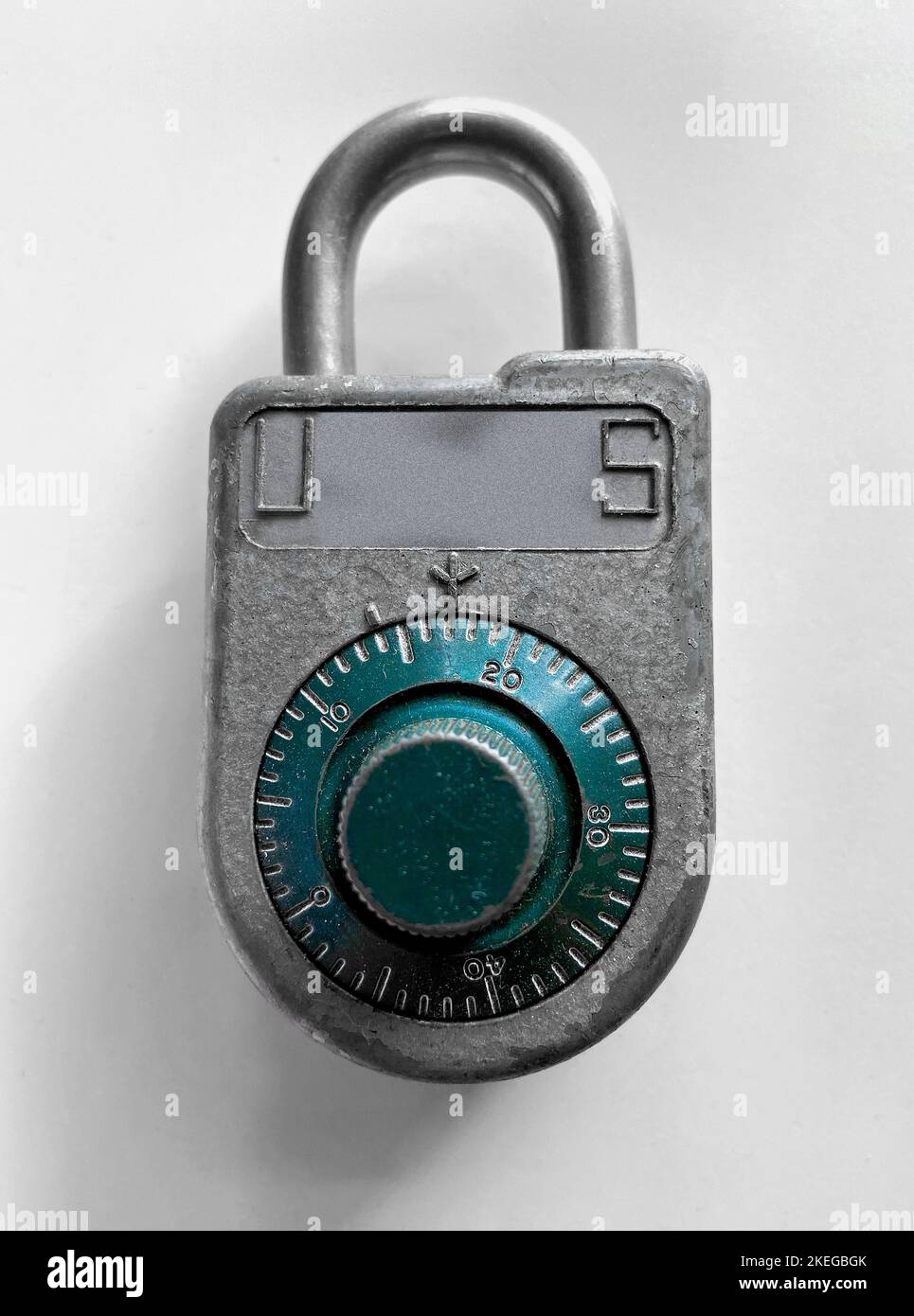 Combination Padlock Stock Photo