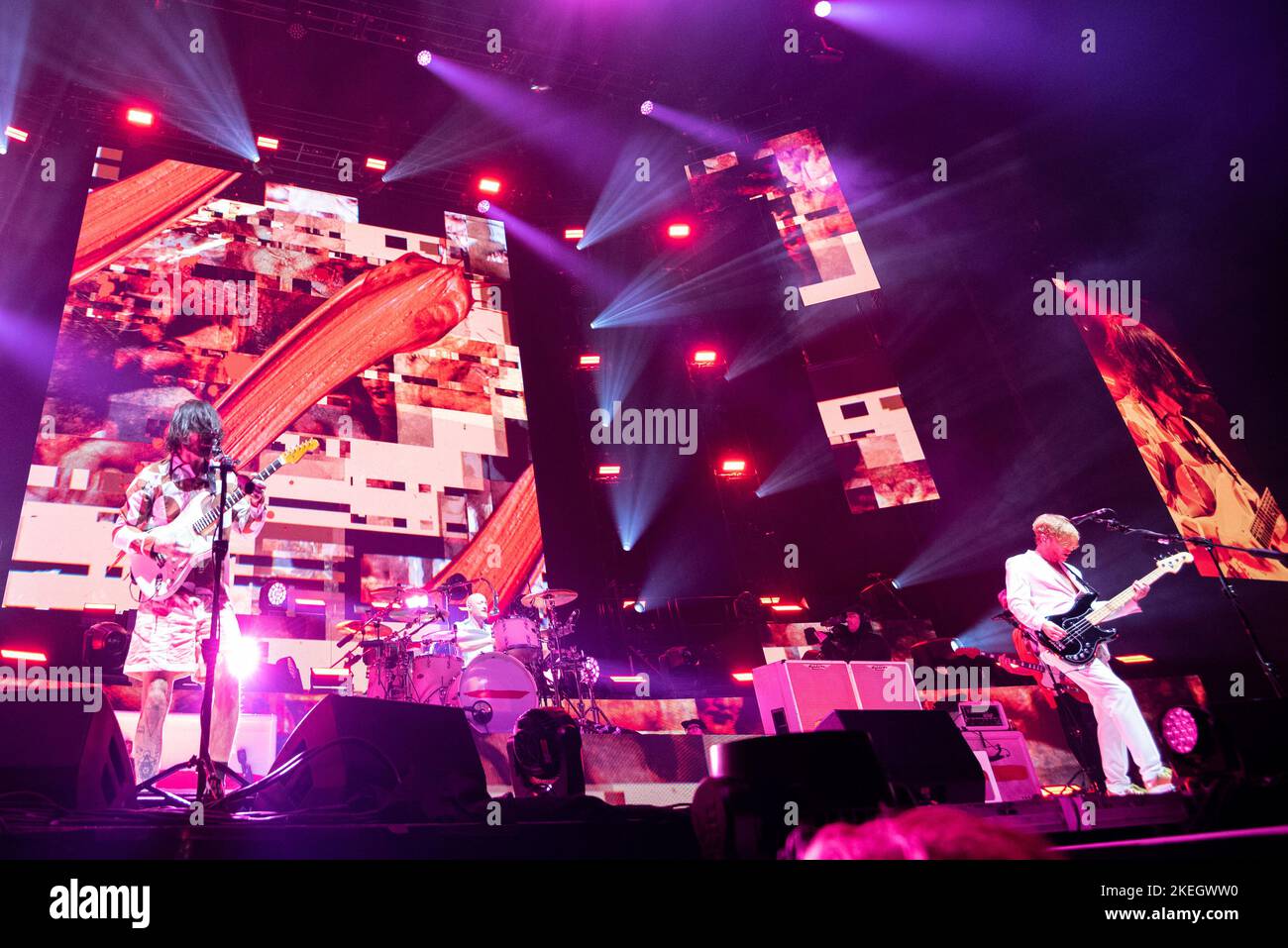 London, UK. 12th Nov, 2022. Scottish rock band Biffy Clyro performing in concert at The O2, London Credit: John Barry/Alamy Live News Stock Photo