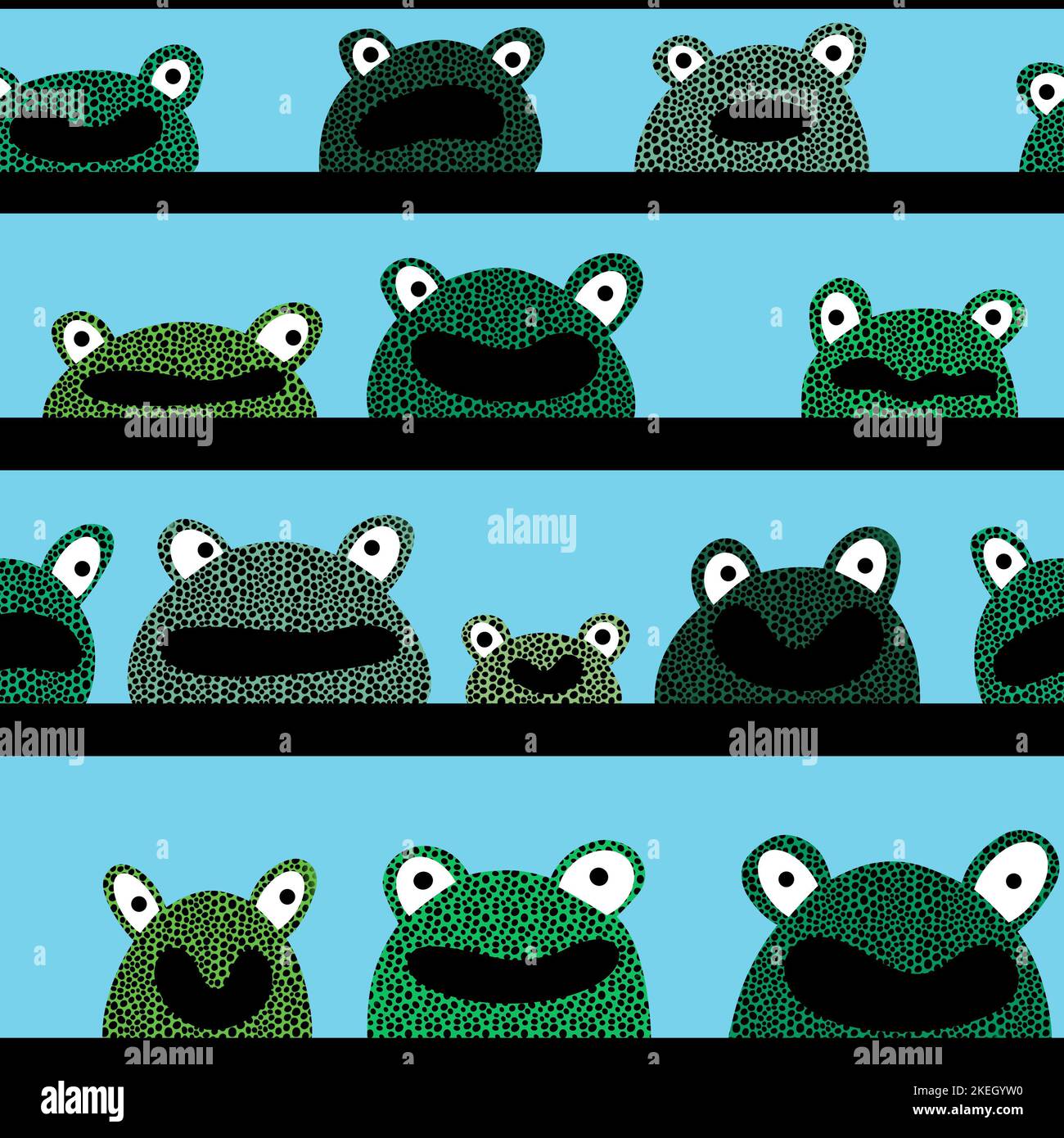 Cartoon animals seamless frogs pattern for wrapping paper and fabrics ...