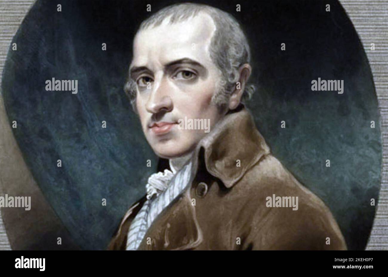 JAMES GILRAY (1756-1815) English cartoonist from an 1819 mezzotint Stock Photo