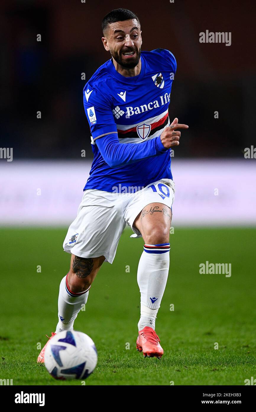 Genoa, Italy. 30 April 2022. Leo Ostigard of Genoa CFC in action during the  Serie A football match between UC Sampdoria and Genoa CFC. Credit: Nicolò  Campo/Alamy Live News Stock Photo - Alamy