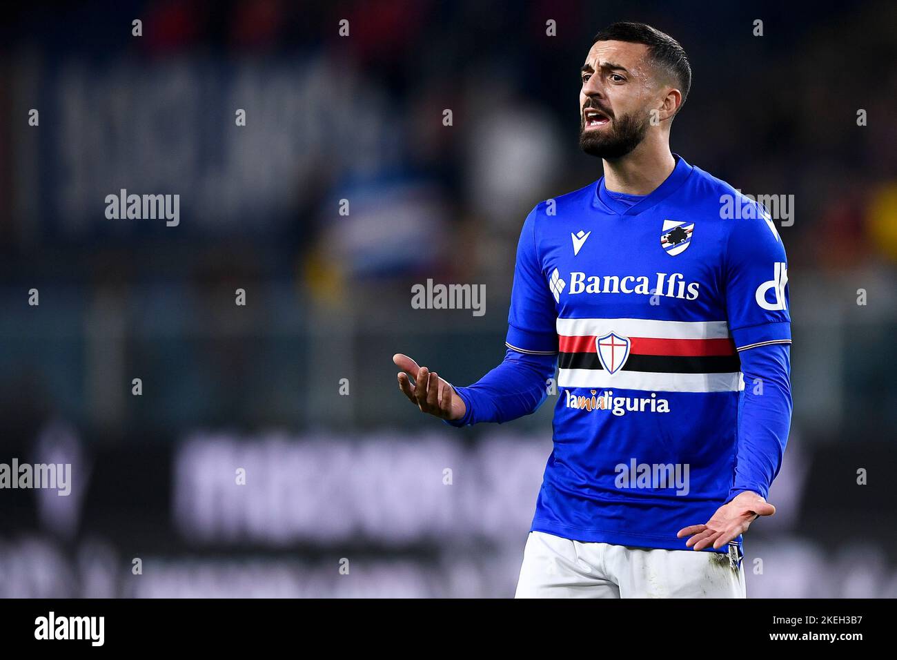 Genoa, Italy. 30 April 2022. Leo Ostigard of Genoa CFC in action during the  Serie A football match between UC Sampdoria and Genoa CFC. Credit: Nicolò  Campo/Alamy Live News Stock Photo - Alamy