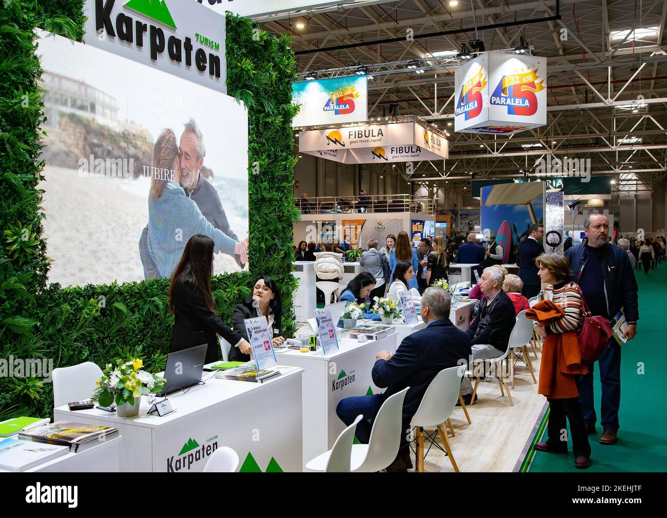 Bucharest, Romania November 10, 2022 The Romanian Tourism Fair. This image is for editorial