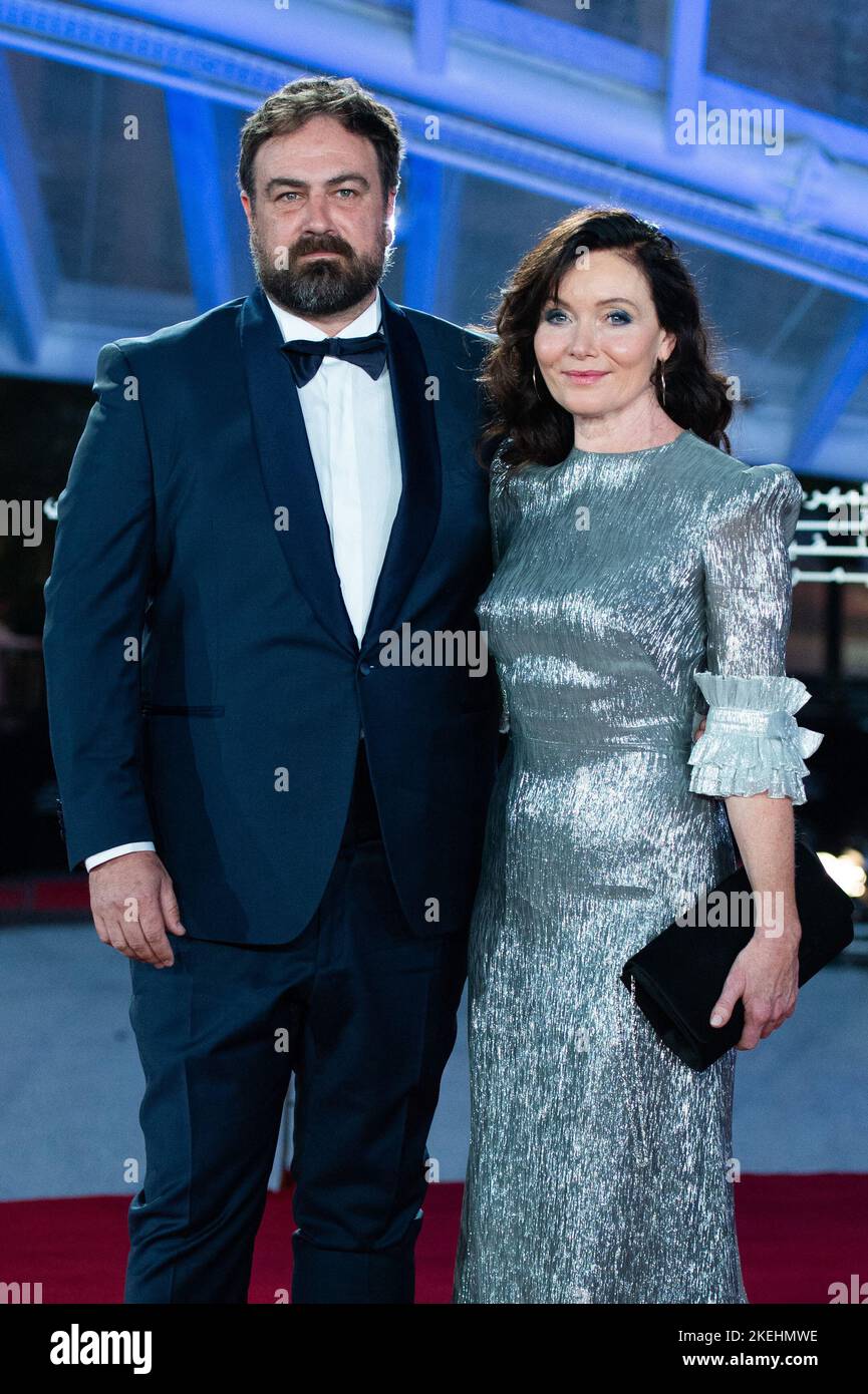 Justin Kurzel and Essie Davis attending the Tribute to James Gray Red Carpet during the 19th Marrakech International Film Festival in Marrakech, Morocco on November 12, 2022. Photo by Aurore Marechal/ABACAPRESS.COM Stock Photo