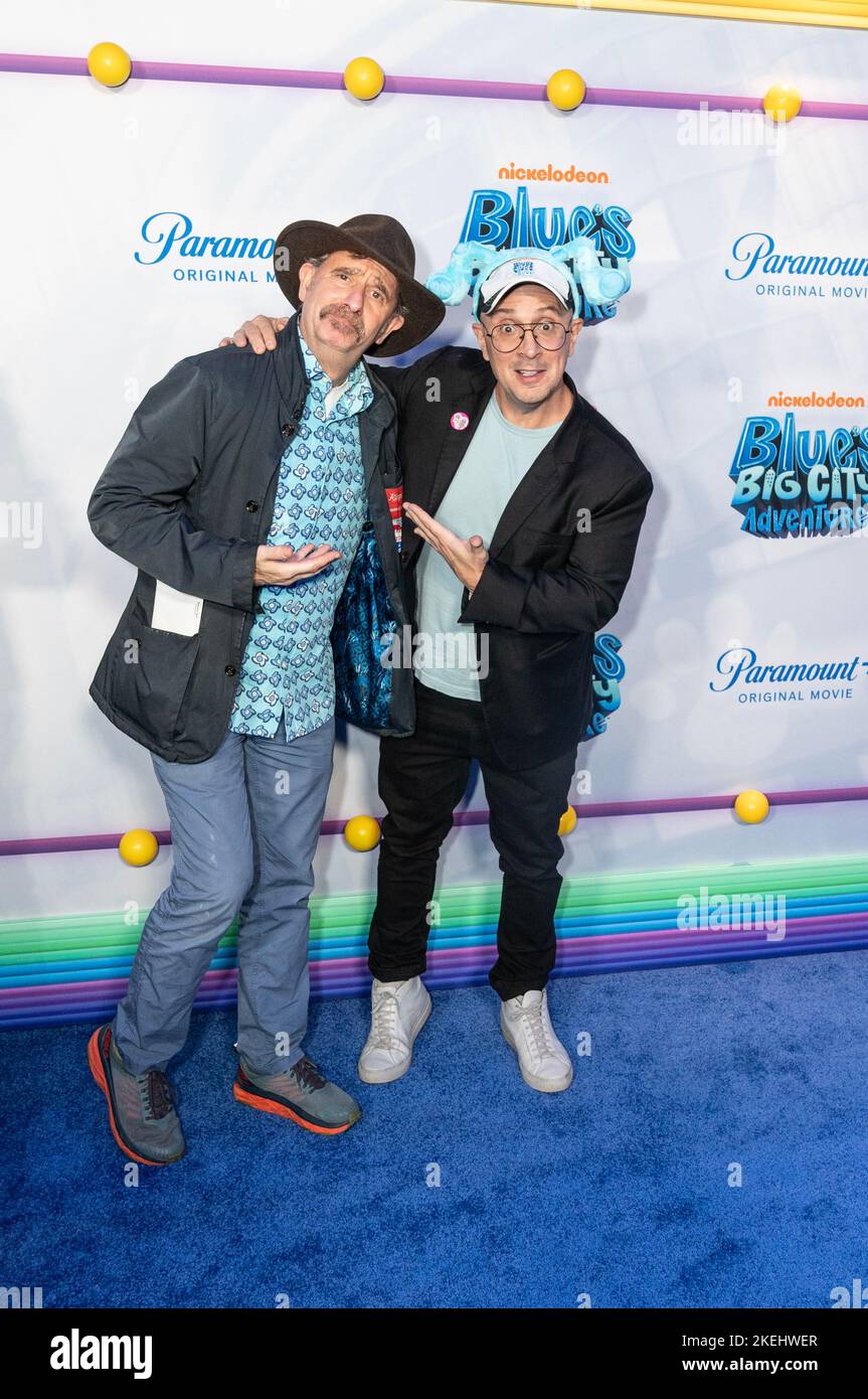 Nick Balaban and Steve Burns attend premiere of Blue’s Big City