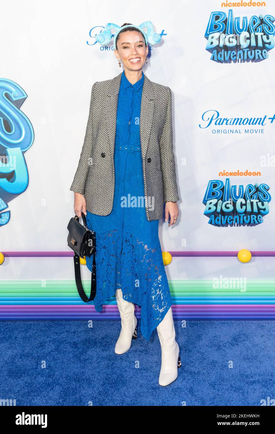 Thania Peck attends premiere of Blue's Big City Adventure at Regal ...