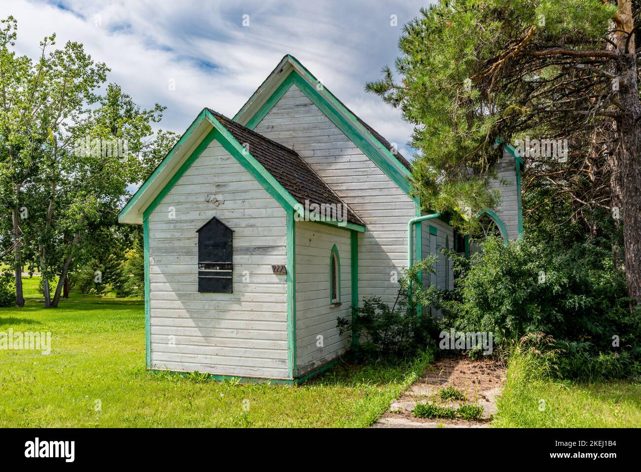 The abandoned Christ Anglican Church in SK, built in 1886