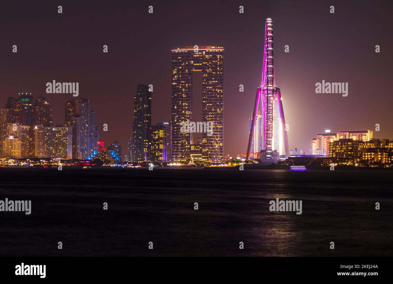 Dubai. UAE 10.05.2022 View of A Jumeirah Beach Residence and Blue
