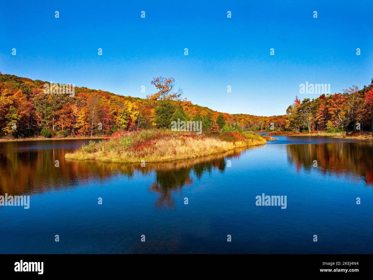 Blue Mountain Lake, New Jersey, just off the Appalachian Trail, was