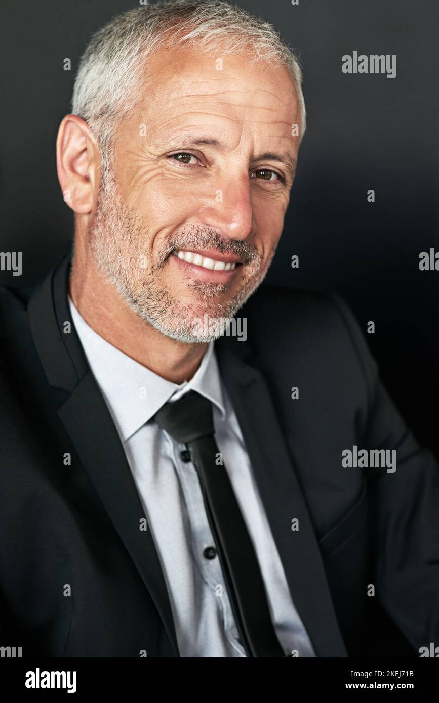 What it means to be white collar. a handsome mature businessman in