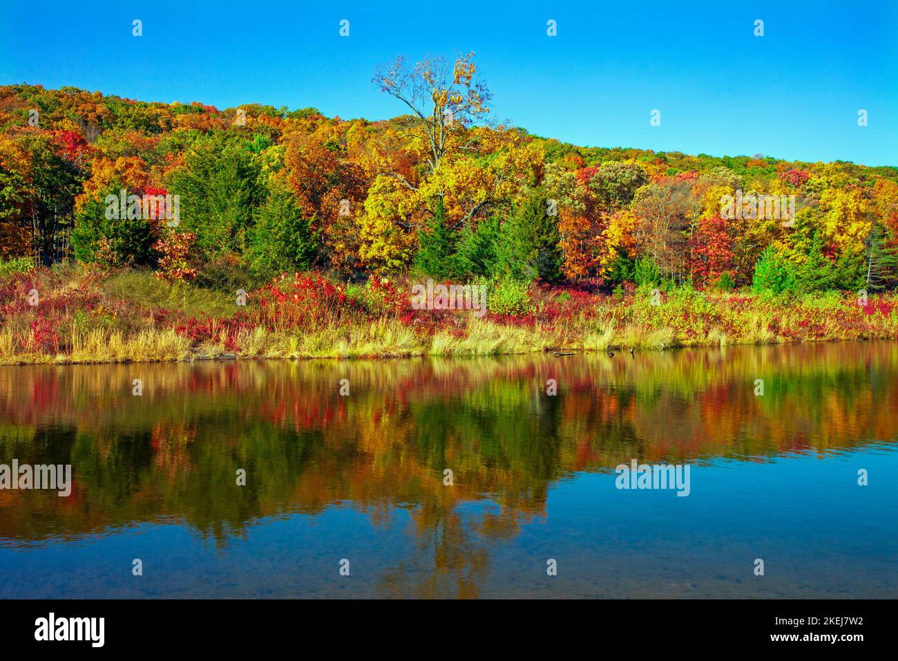 Blue Mountain Lake, New Jersey, just off the Appalachian Trail, was ...