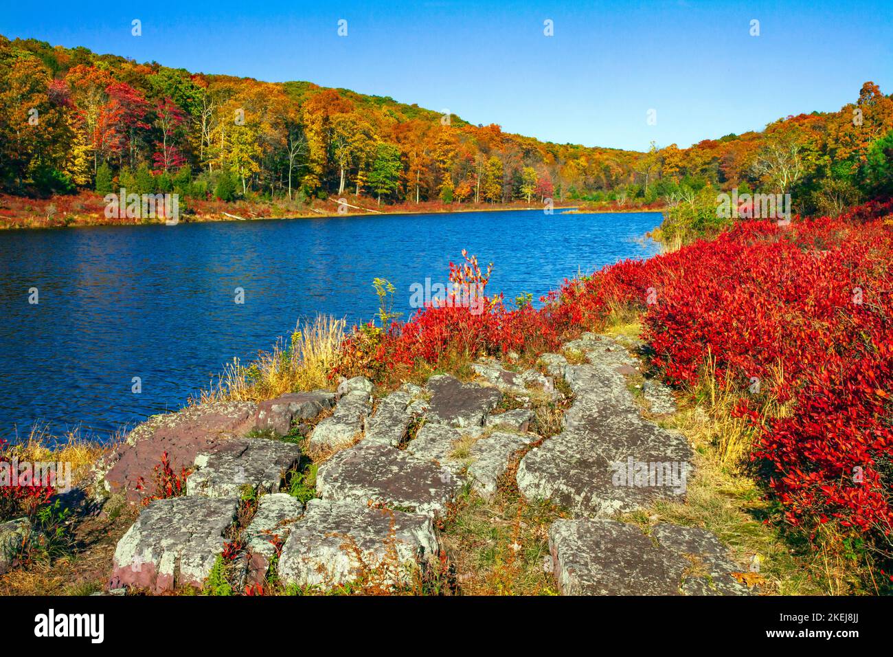 Blue Mountain Lake, New Jersey, just off the Appalachian Trail, was