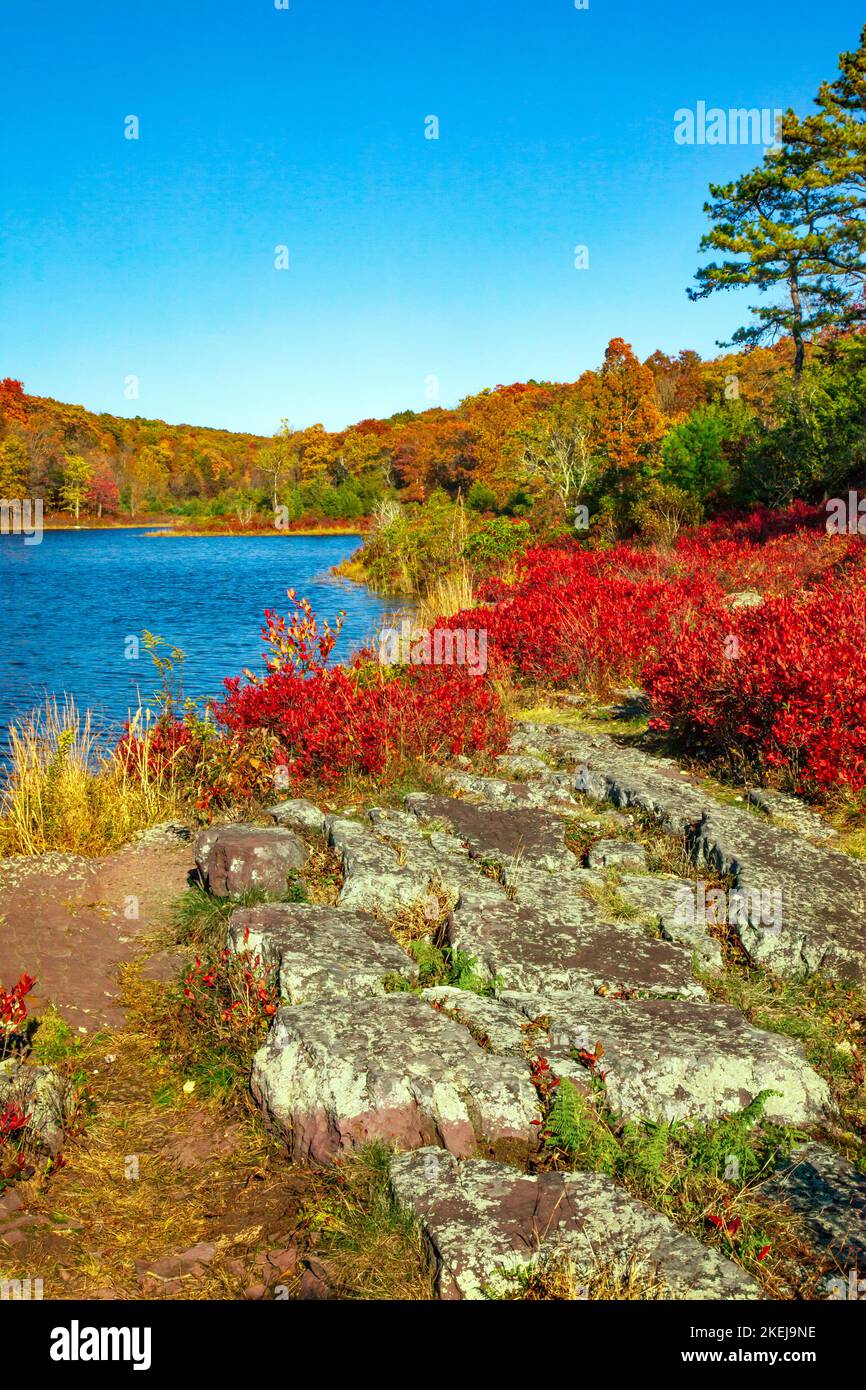 Blue Mountain Lake, New Jersey, just off the Appalachian Trail, was
