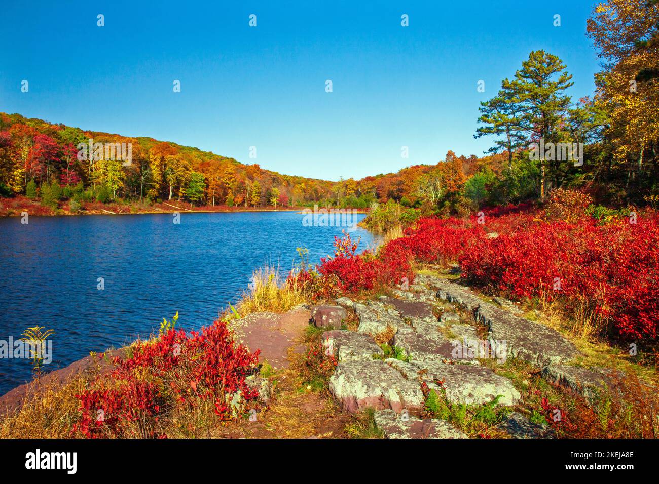 Blue Mountain Lake, New Jersey, just off the Appalachian Trail, was