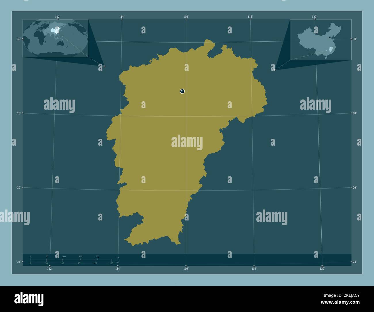 Jiangxi china asia map hi-res stock photography and images - Alamy