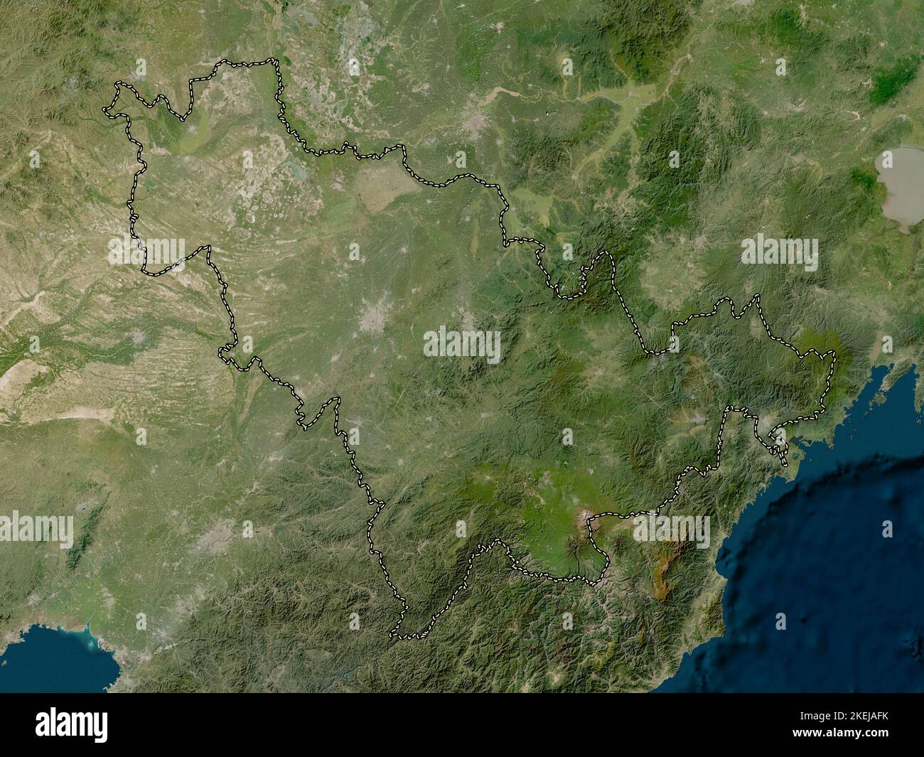 Jilin, province of China. Low resolution satellite map Stock Photo Alamy