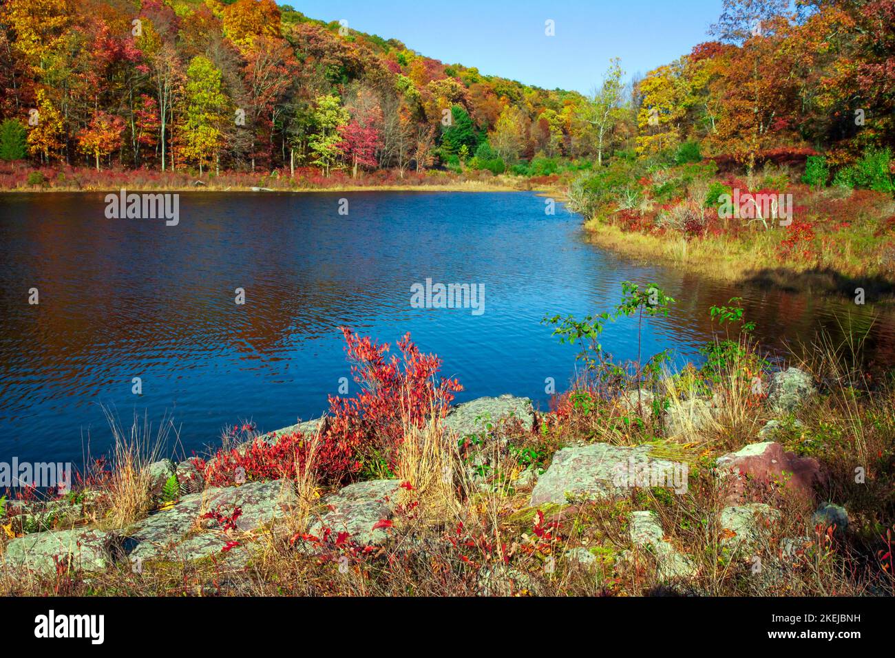 Blue Mountain Lake, New Jersey, just off the Appalachian Trail, was