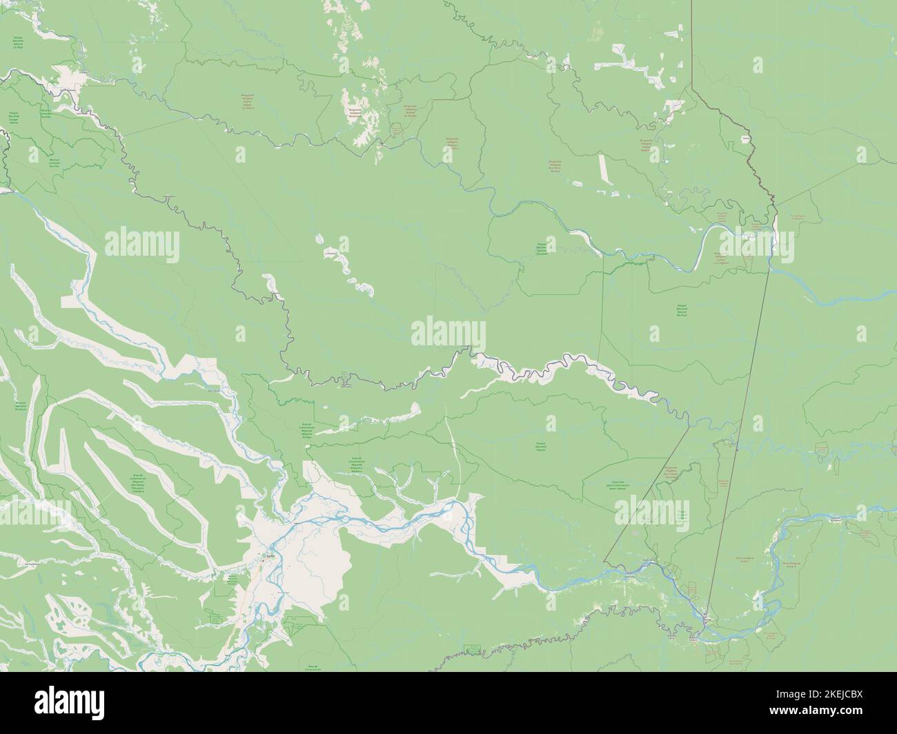 Amazonas, department of Colombia. Open Street Map Stock Photo Alamy