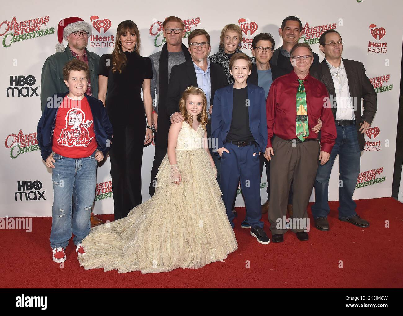 Los Angeles, USA. 13th Nov, 2022. Nick Schenk (Executive Producer), Davis Murphy, Erinn Hayes, Zach Ward, Julianna Layne, Peter Billingsley, Julie Hagerty, River Drosche, RD Robb, Clay Katis (Director), Scott Schwartz and Ian Petrella walking the red carpet at the Warner Brothers and HBO Max Special Outdoor Screening of “A Christmas Story Christmas” at The Autry Museum at Griffith Park in Los Angeles, CA on November 12, 2022. (Photo By Scott Kirkland/Sipa USA) Credit: Sipa USA/Alamy Live News Stock Photo