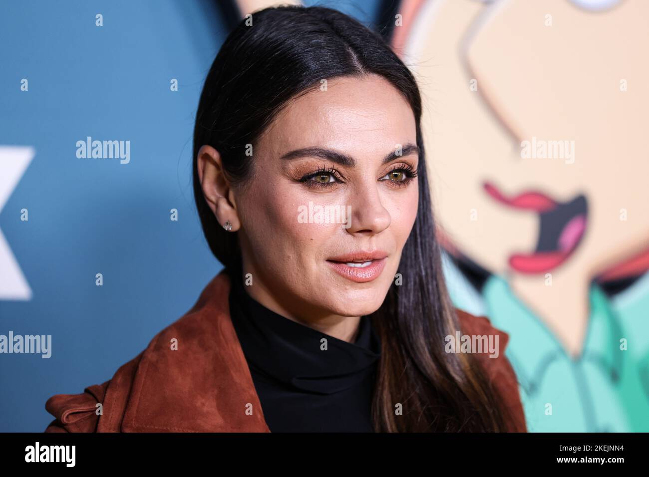Los Angeles, United States. 12th Nov, 2022. LOS ANGELES, CALIFORNIA, USA - NOVEMBER 12: American actress Mila Kunis arrives at FOX's 'Family Guy' 400th Episode Celebration held at the Fox Studio Lot on November 12, 2022 in Los Angeles, California, United States. (Photo by Xavier Collin/Image Press Agency) Credit: Image Press Agency/Alamy Live News Stock Photo