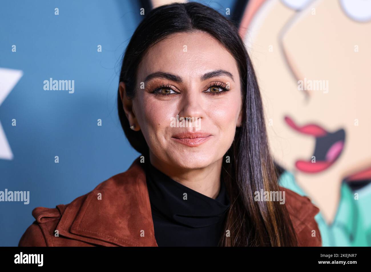 Los Angeles, United States. 12th Nov, 2022. LOS ANGELES, CALIFORNIA, USA - NOVEMBER 12: American actress Mila Kunis arrives at FOX's 'Family Guy' 400th Episode Celebration held at the Fox Studio Lot on November 12, 2022 in Los Angeles, California, United States. (Photo by Xavier Collin/Image Press Agency) Credit: Image Press Agency/Alamy Live News Stock Photo