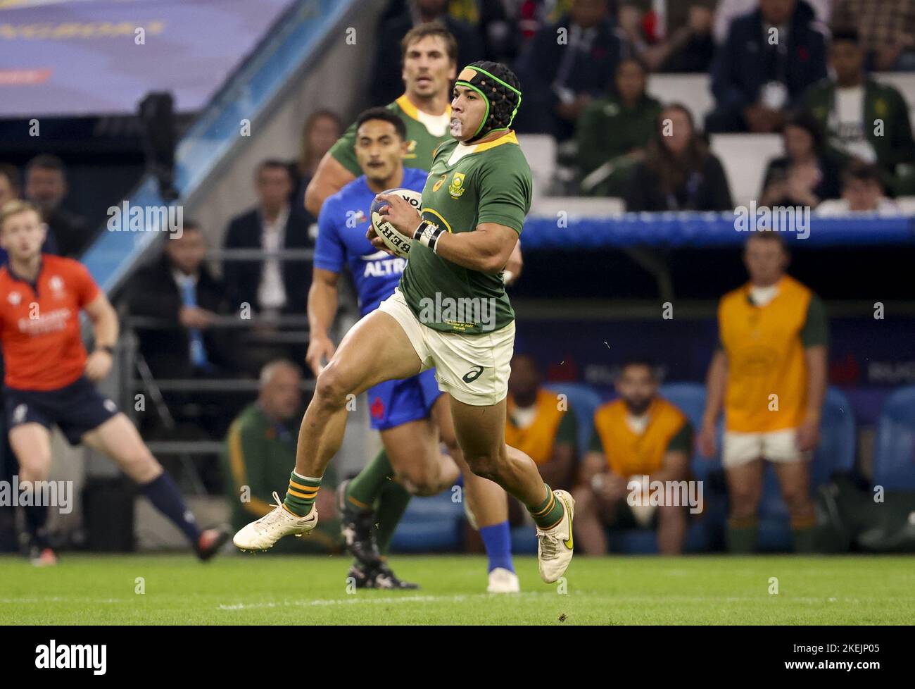Tuff Rugby Cheslin Kolbe of South Africa during the 2022 Autumn Nations Series ...
