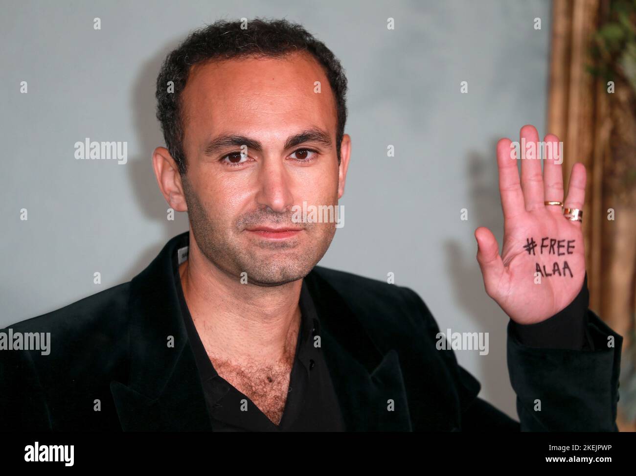 Khalid Abdalla  attends the world premiere of 'The Crown' Season 5 at Theatre Royal in London, England on November 08, 2022. Stock Photo