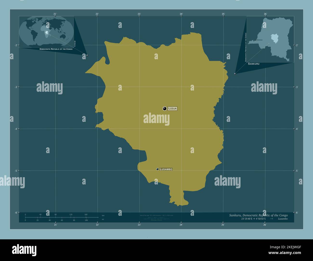 Sankuru, province of Democratic Republic of the Congo. Solid color