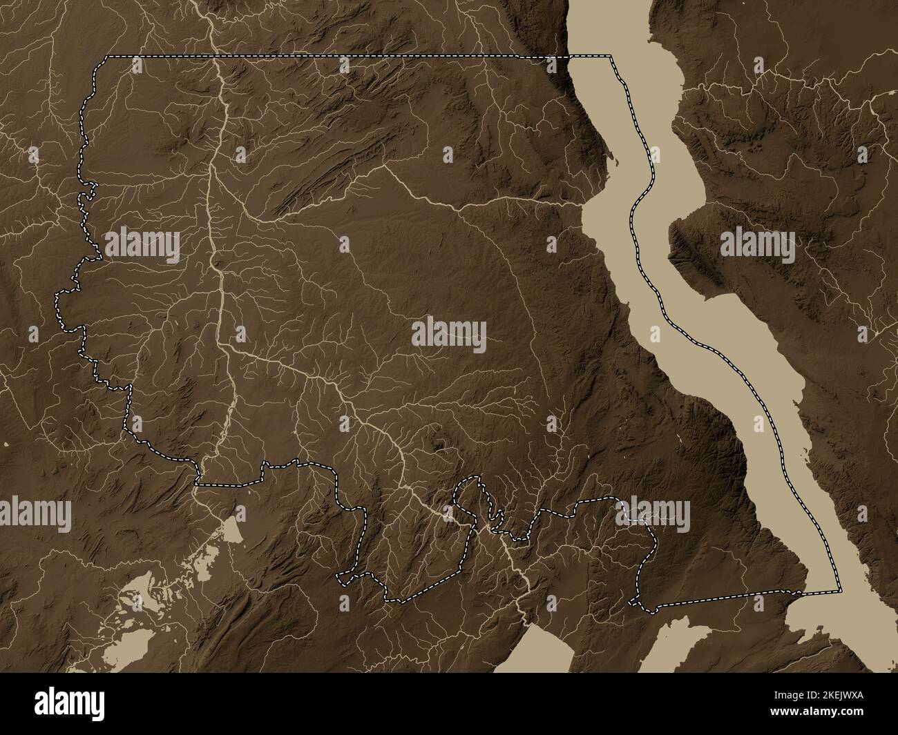 Tanganyika, province of Democratic Republic of the Congo. Elevation map ...
