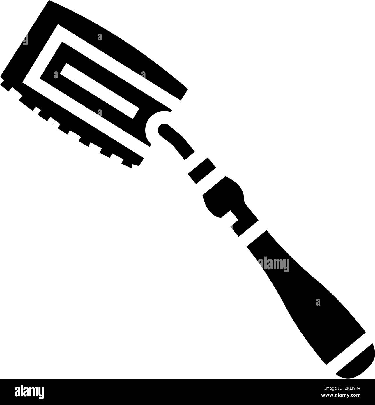 veneer hand saw glyph icon vector illustration Stock Vector Image & Art ...