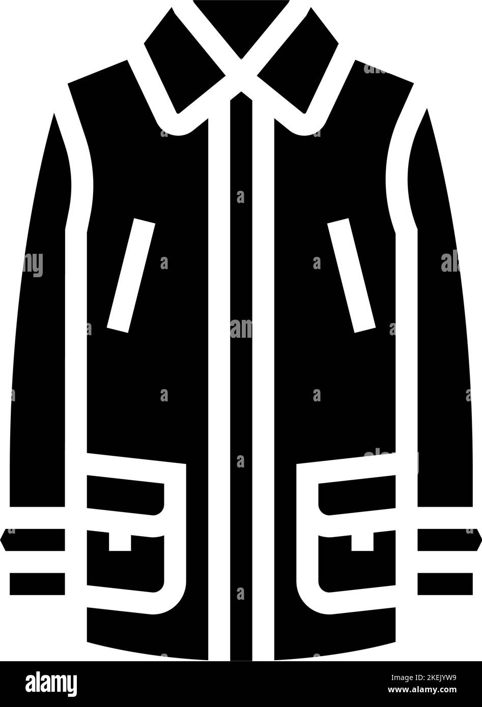 car outerwear male glyph icon vector illustration Stock Vector Image ...