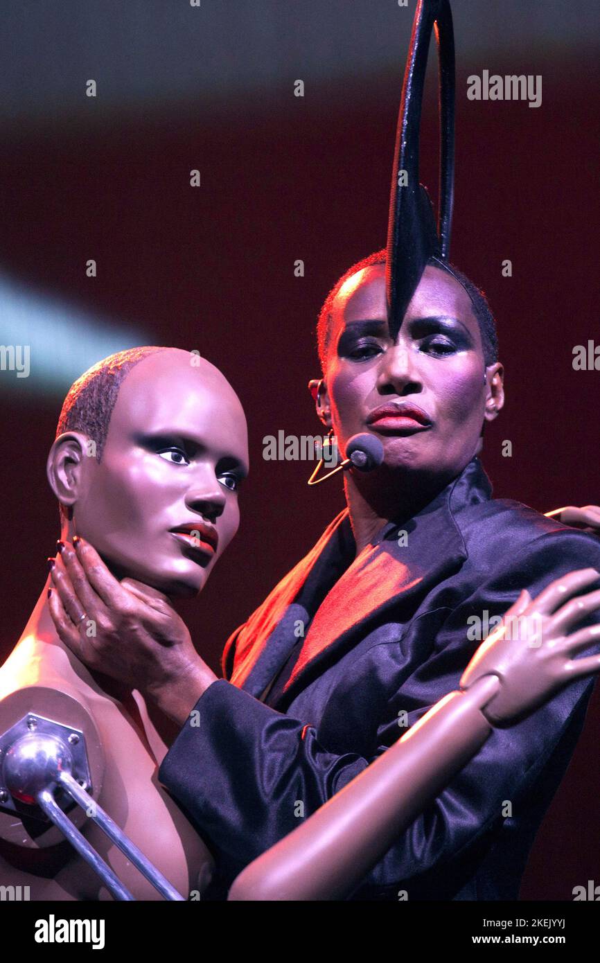 Grace Jones performing in the Night of the Proms in Gelredome Arnhem