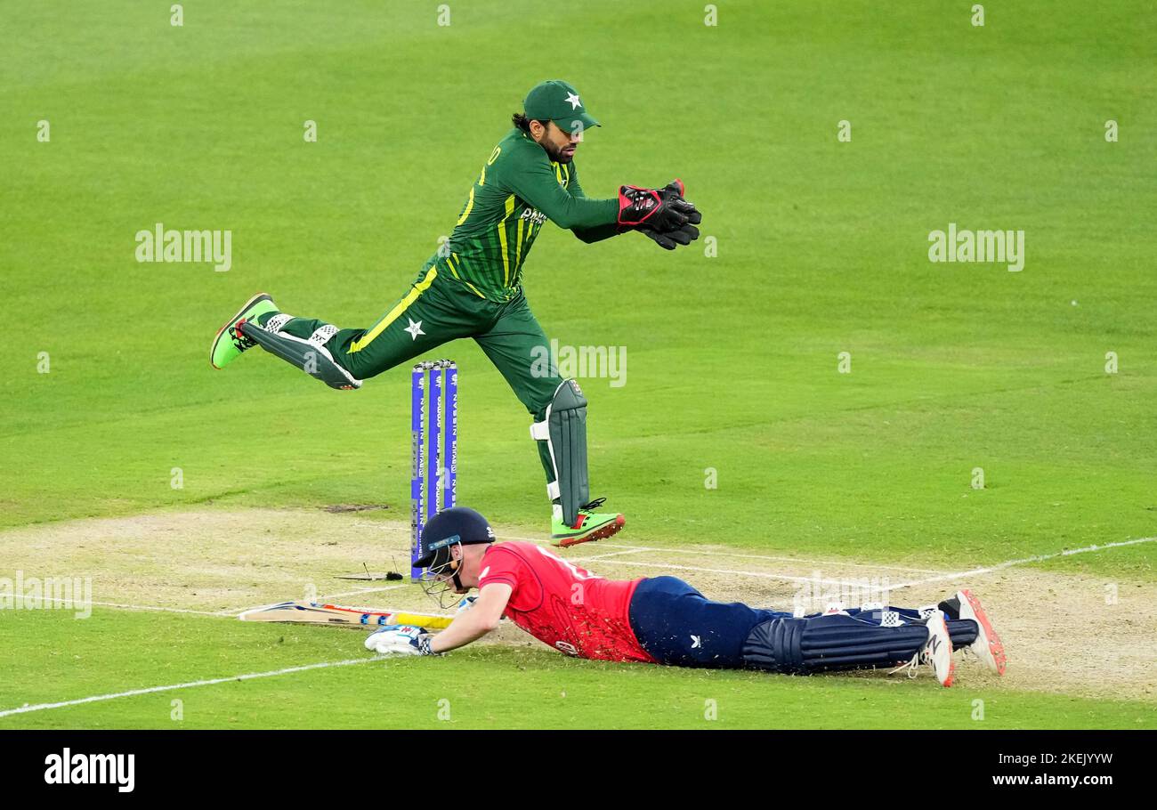 Mahammad Rizwan Pakistan's Mohammad Rizwan attempts to run out England's Harry Brook ...