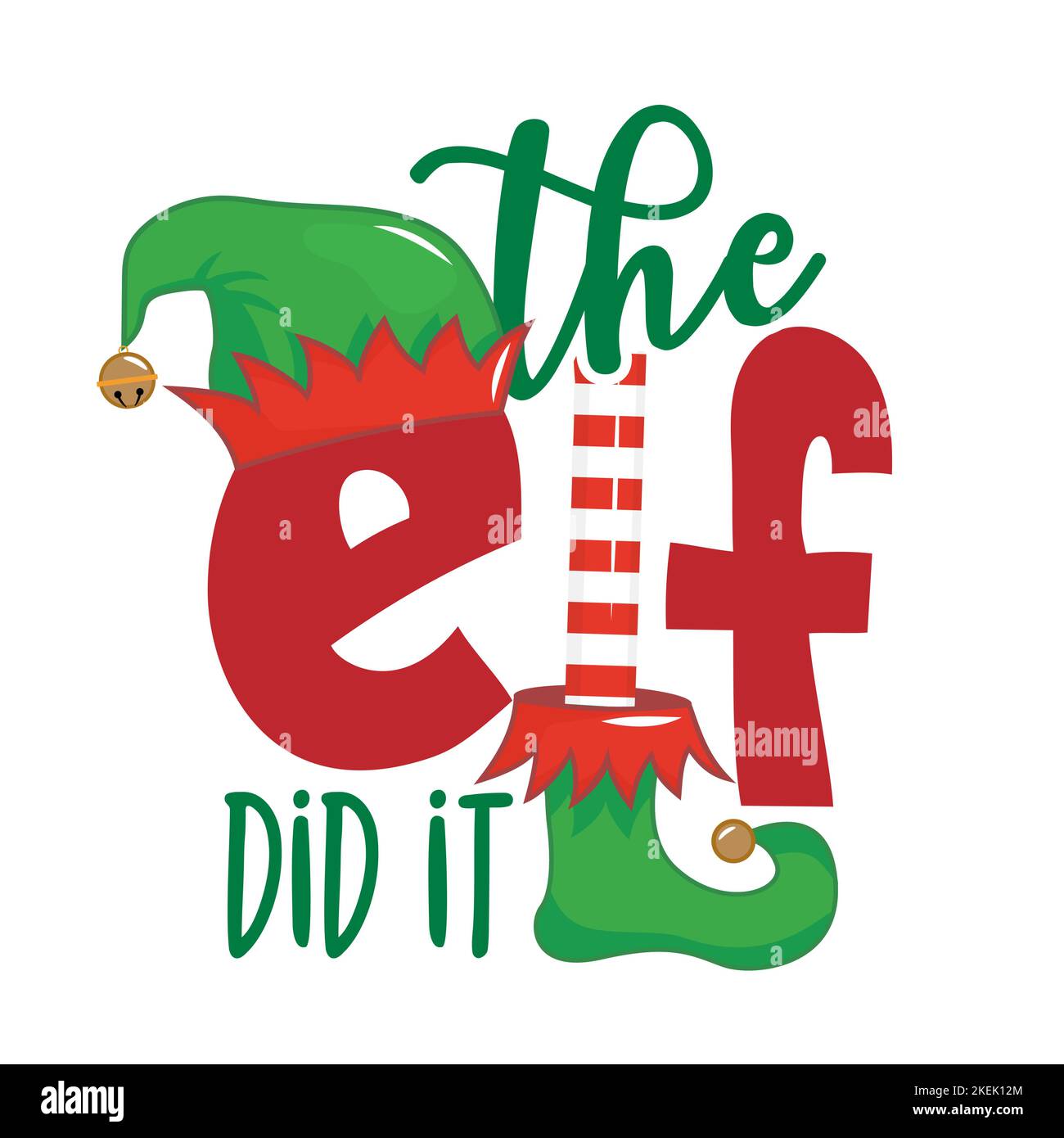 https://c8.alamy.com/comp/2KEK12M/the-elf-did-it-phrase-for-christmas-clothes-or-ugly-sweaters-hand-drawn-lettering-for-xmas-greetings-cards-invitations-good-for-shirts-mug-gift-2KEK12M.jpg